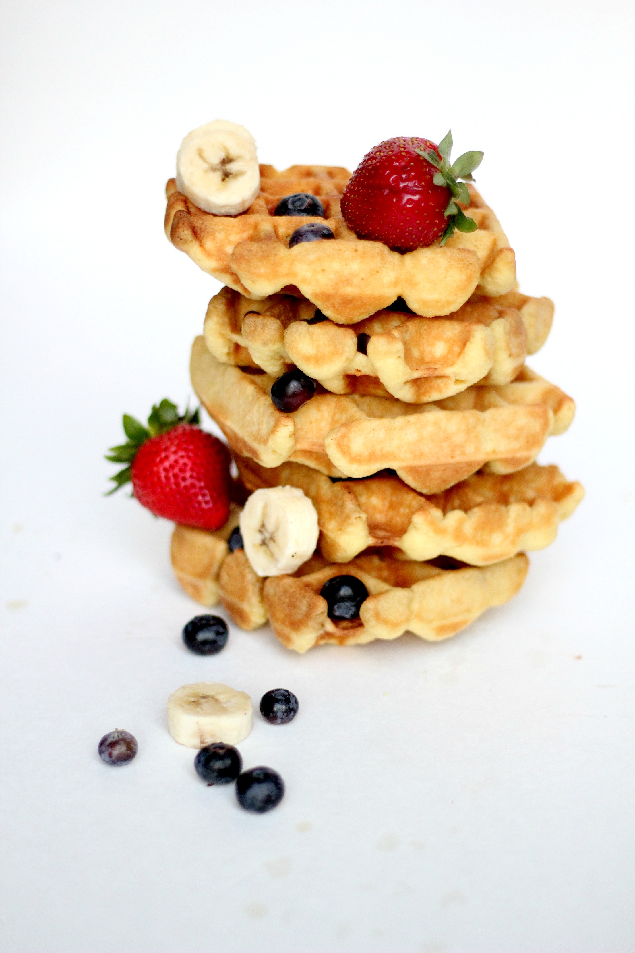 This is the best Grain and Gluten Free Waffle Recipe! Top with your favorite toppings.