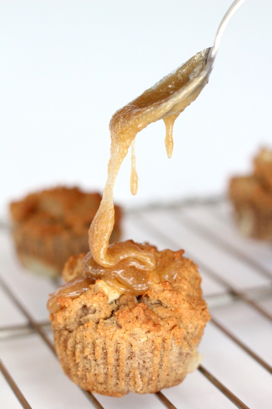 These Gluten Free Caramel Apple Muffins are to die for! 