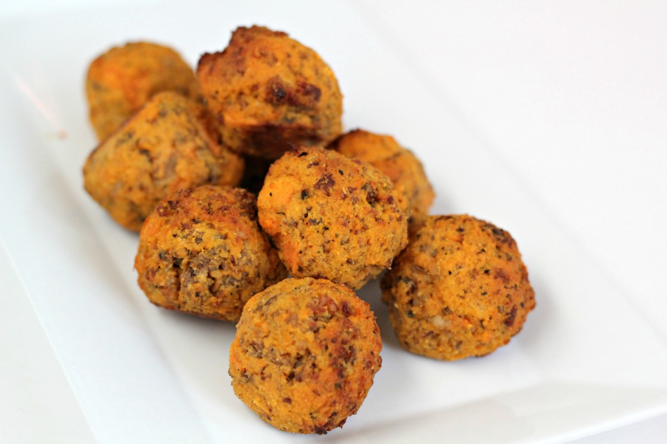 These Paleo Sausage Balls are the perfect appetizer or great with a side of eggs for breakfast. 