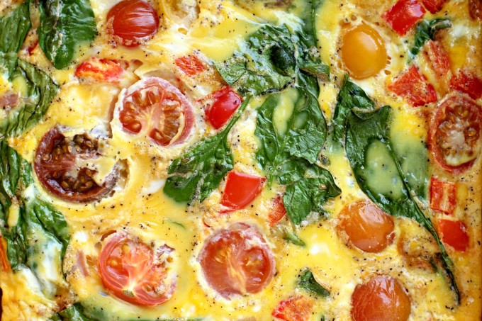 Dairy Free Frittata with Heirloom Tomatoes - Dr. Monica Bravo
