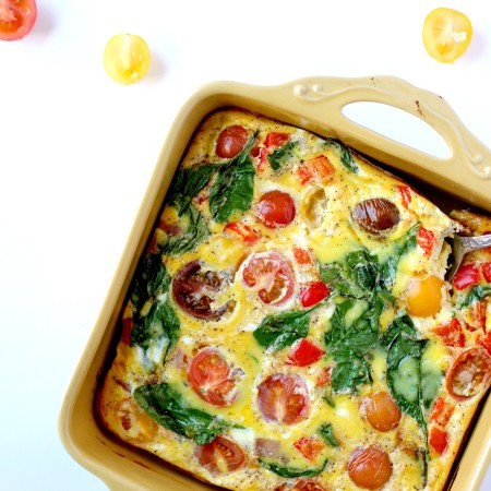 This Dairy Free Frittata is the easiest breakfast and ideal for meal prepping!