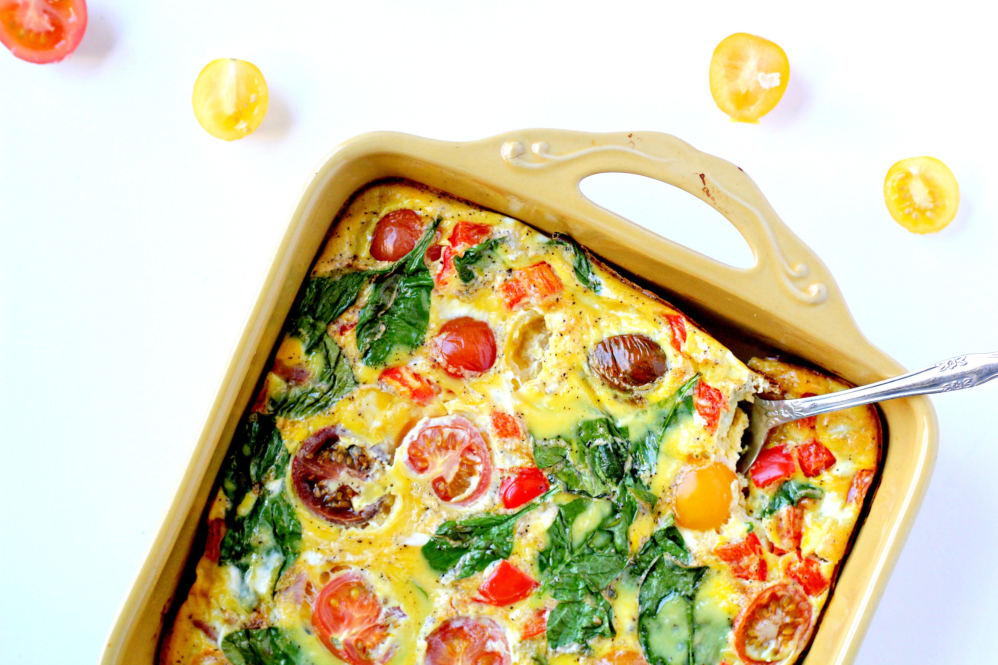 This Dairy Free Frittata is the easiest breakfast and ideal for meal prepping! 