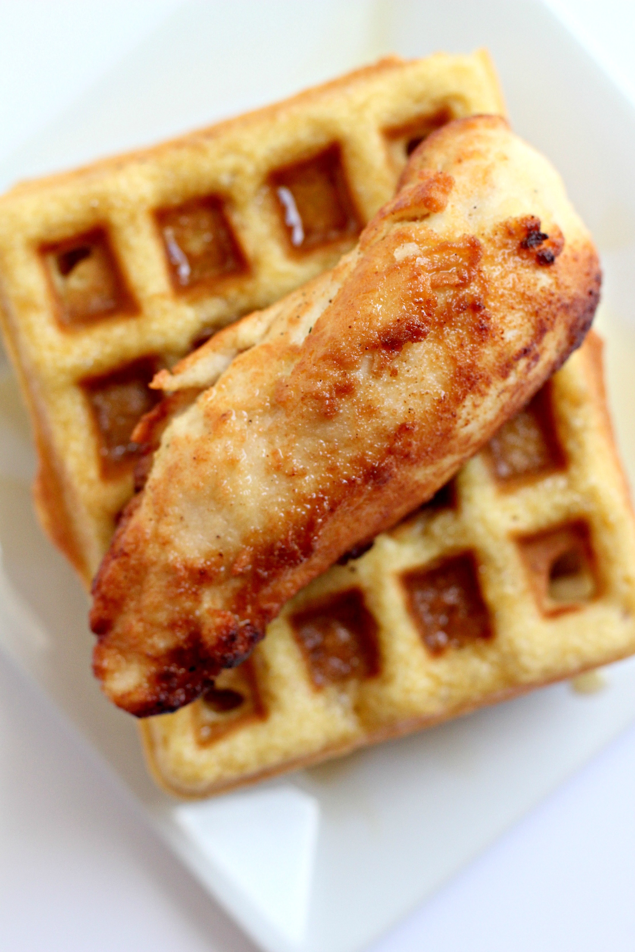 This Grain Free Chicken and Waffles Recipe is amazing! Perfect for a weekend morning breakfast.