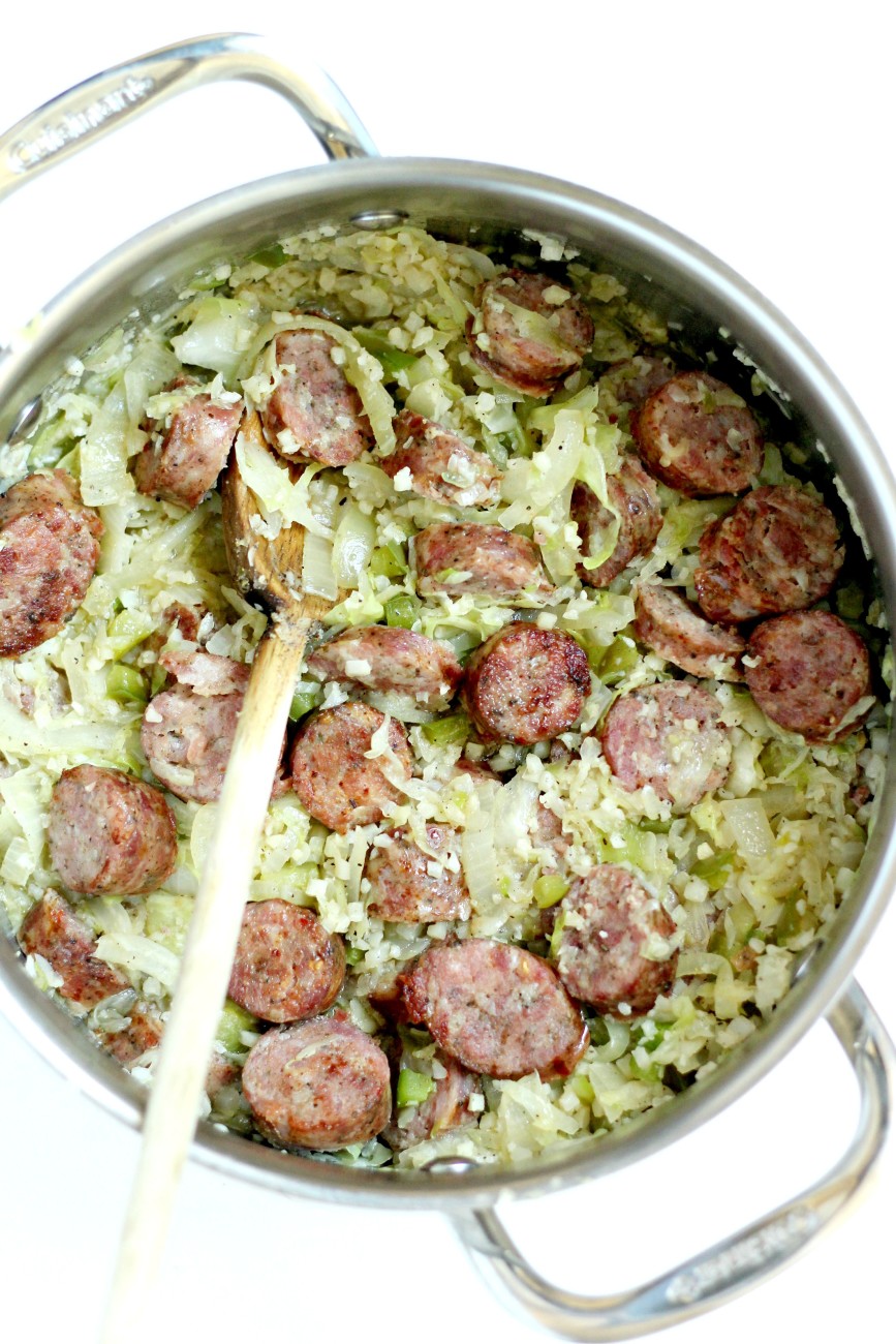 This Sausage and Cabbage Recipe can be made in under 30 minutes and uses only one pot! How convenient.