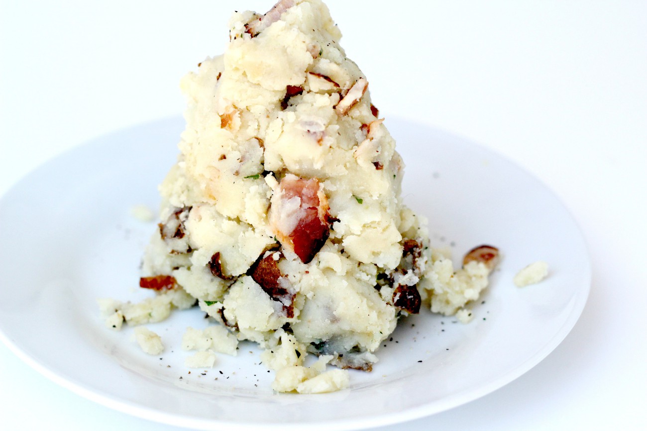 These Paleo Mashed Potatoes are so easy to make, and go with almost every main dish. They taste like the J Alexander's smashed potatoes.